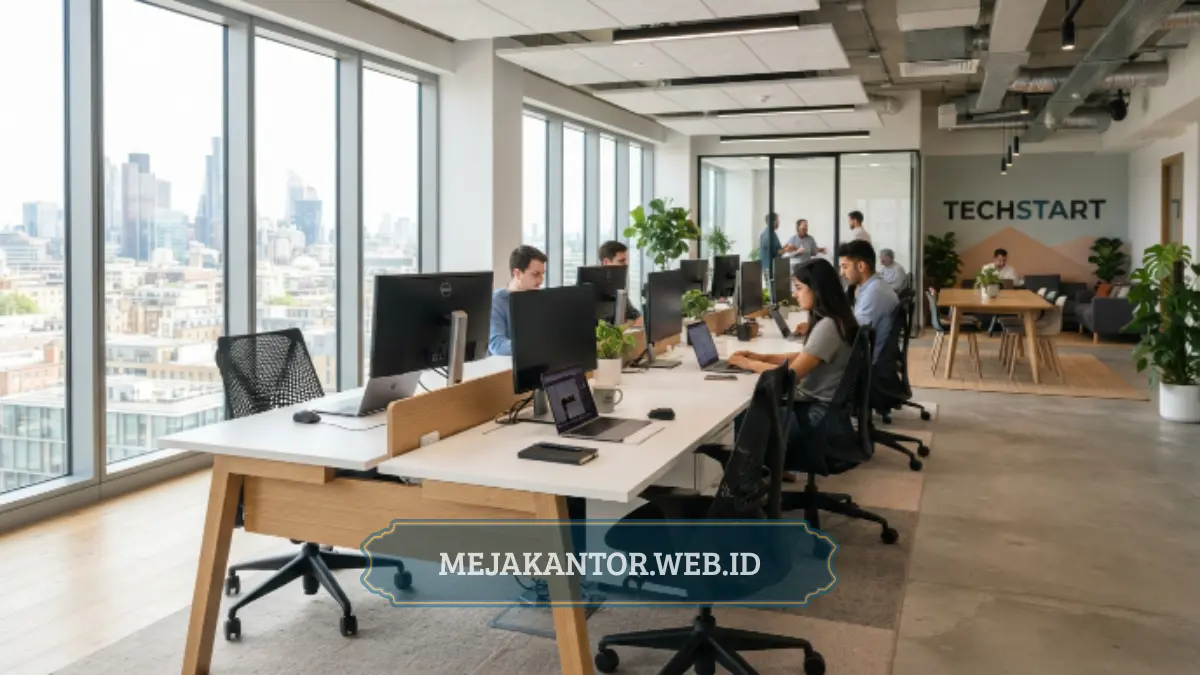 paket meja staff murah untuk pengadaan grosir startup