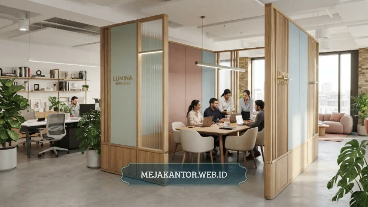 desain partisi kantor estetik untuk tampilan profesional